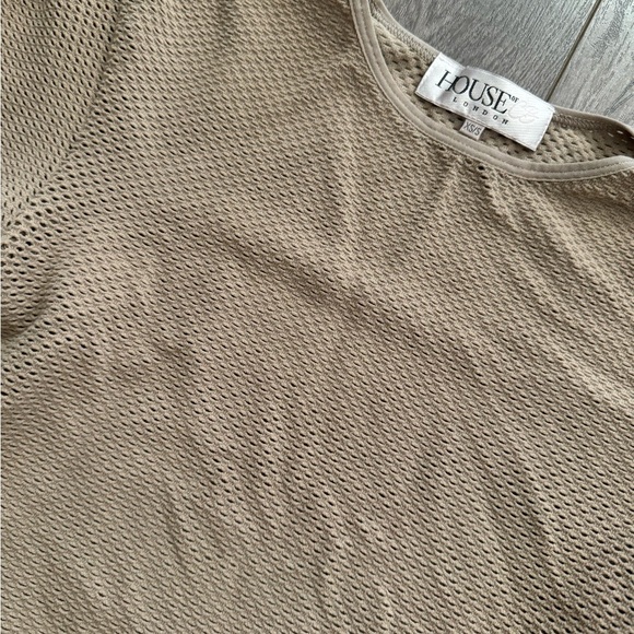 House of CB London mesh cropped long sleeve top xs/s - Picture 3 of 3